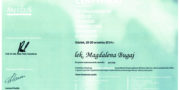 Zertifikat - Magdalena Bugaj