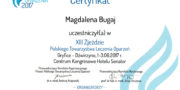 Zertifikat - Magdalena Bugaj