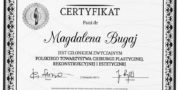Zertifikat - Magdalena Bugaj
