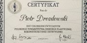 Zertifikat - Piotr Drozdowski