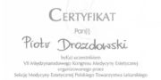 Zertifikat - Piotr Drozdowski