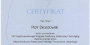 Zertifikat - Piotr Drozdowski